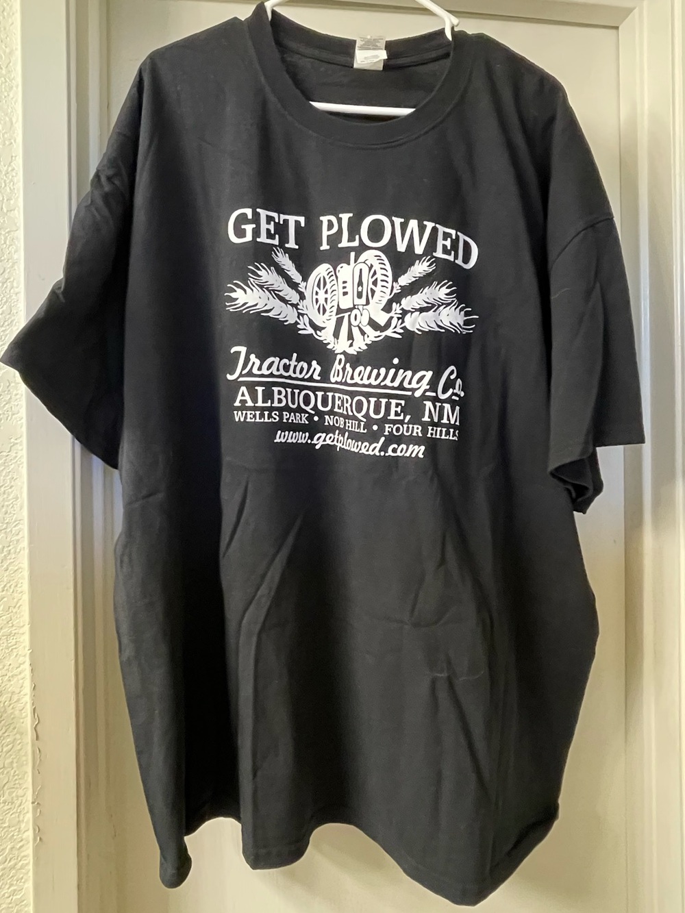 "Get Plowed" Tractor Brewing Co. Black Graphic Tee